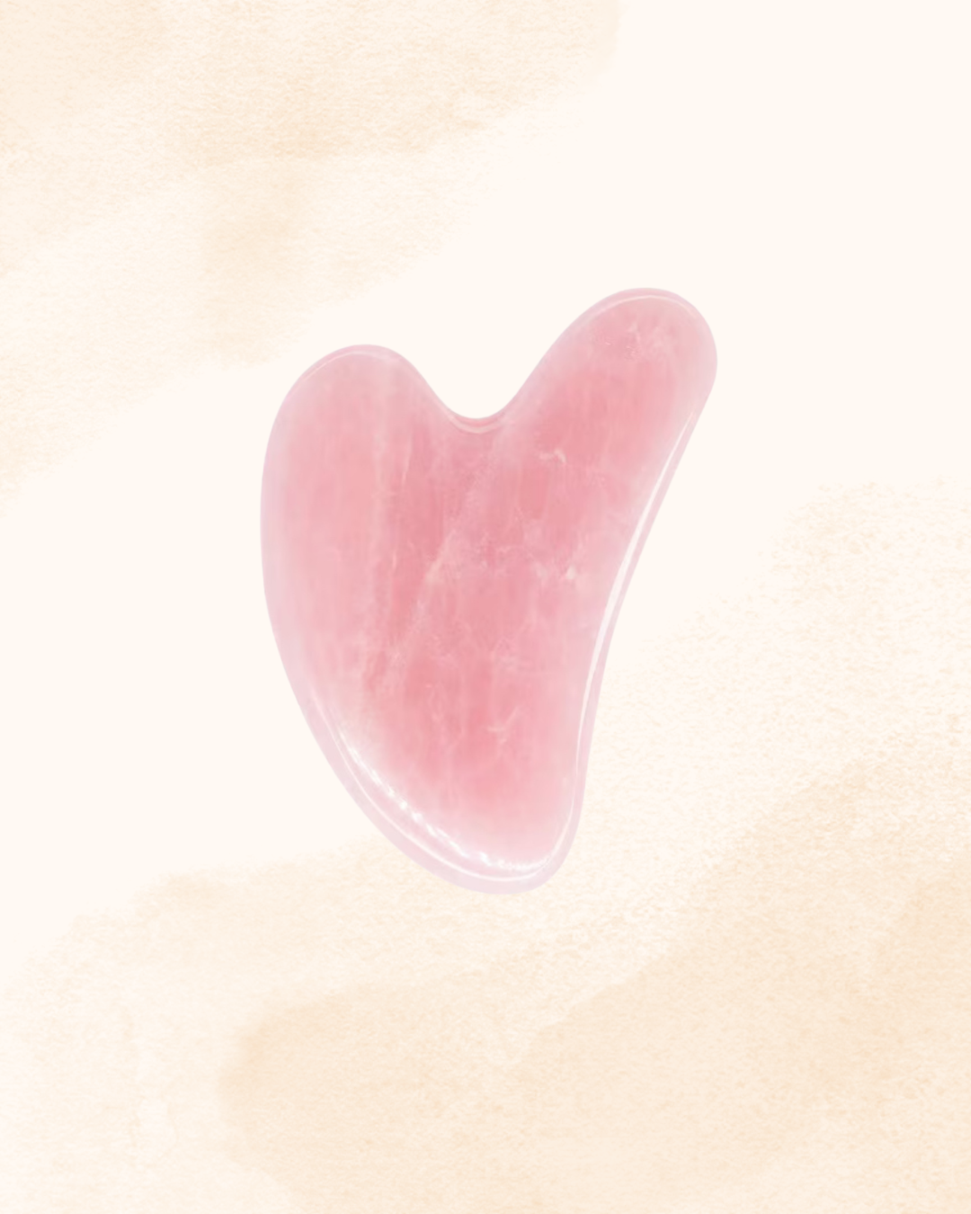 Piatra Gua Sha din Jad Roz pentru masaj 7,5 cm