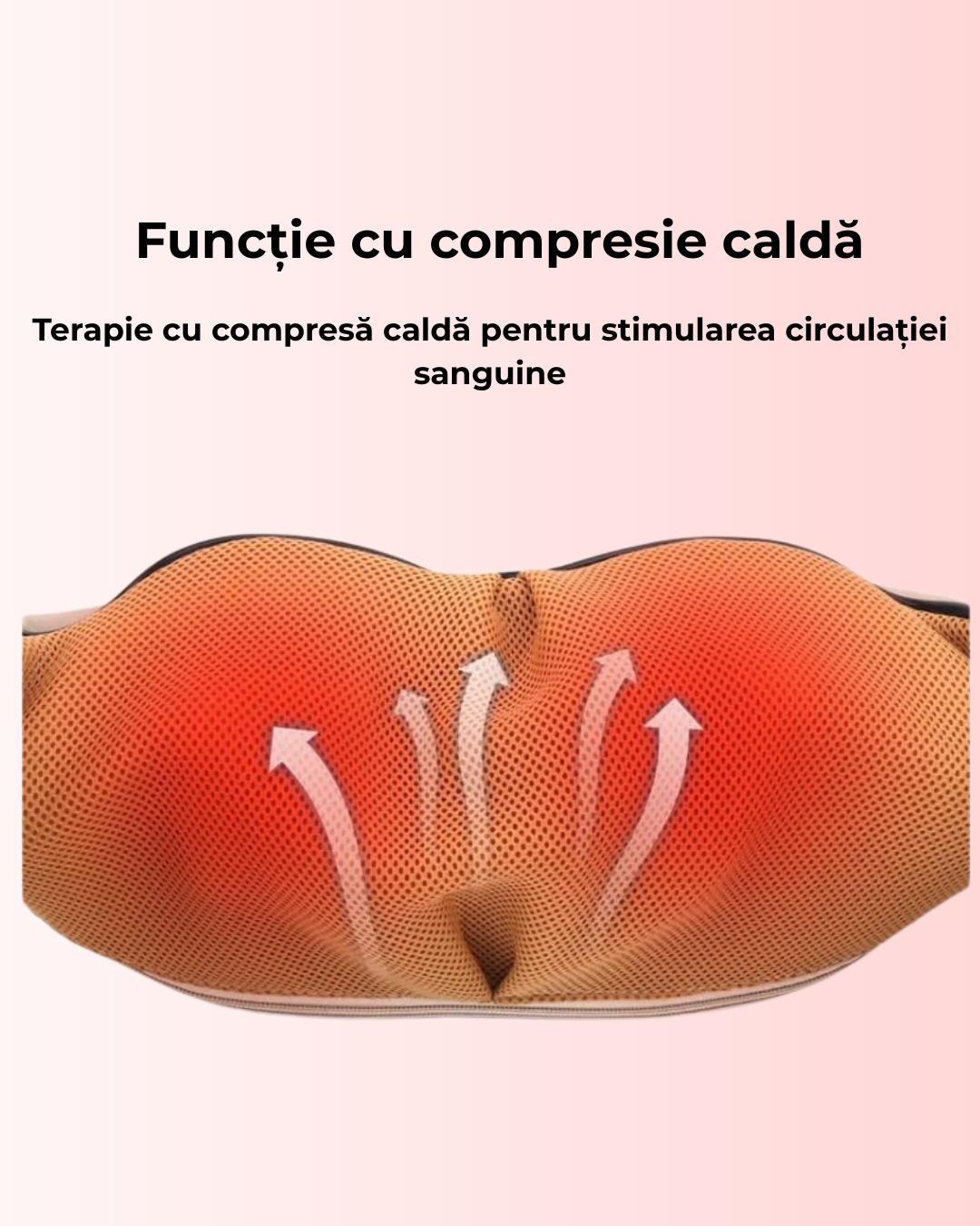 Aparat masaj cervical, functie de încalzire prin infrarosu