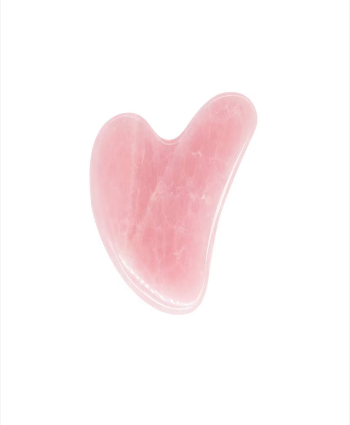 Piatra Gua Sha din Jad Roz pentru masaj 7,5 cm